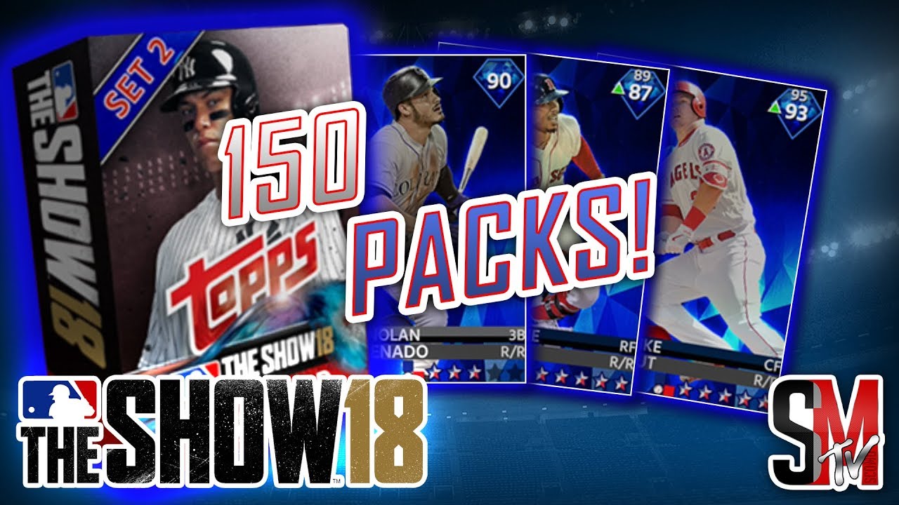 OMG I PULLED MIKE TROUT! MLB The Show 18 Pack Opening