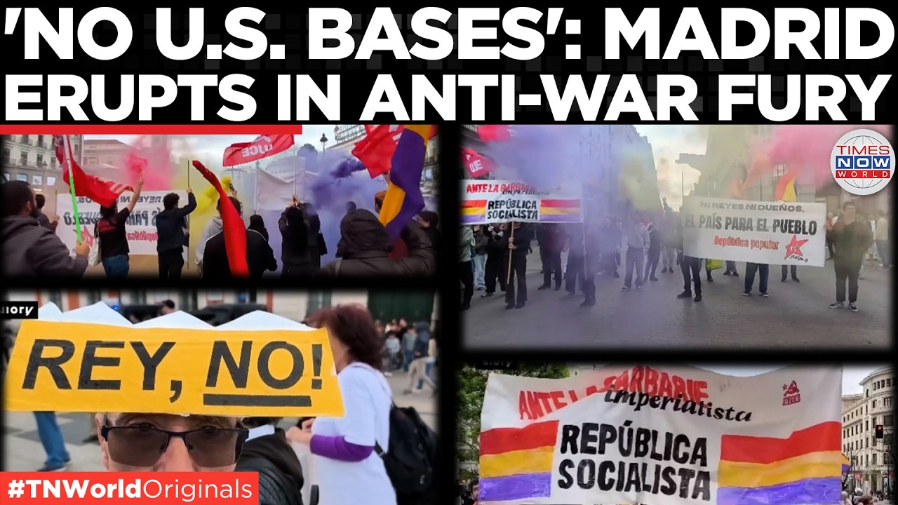 ANTI-NATO PROTEST: Spain Erupts In Anti-War Protests Amid NATO Backlash & U.S. Tensions