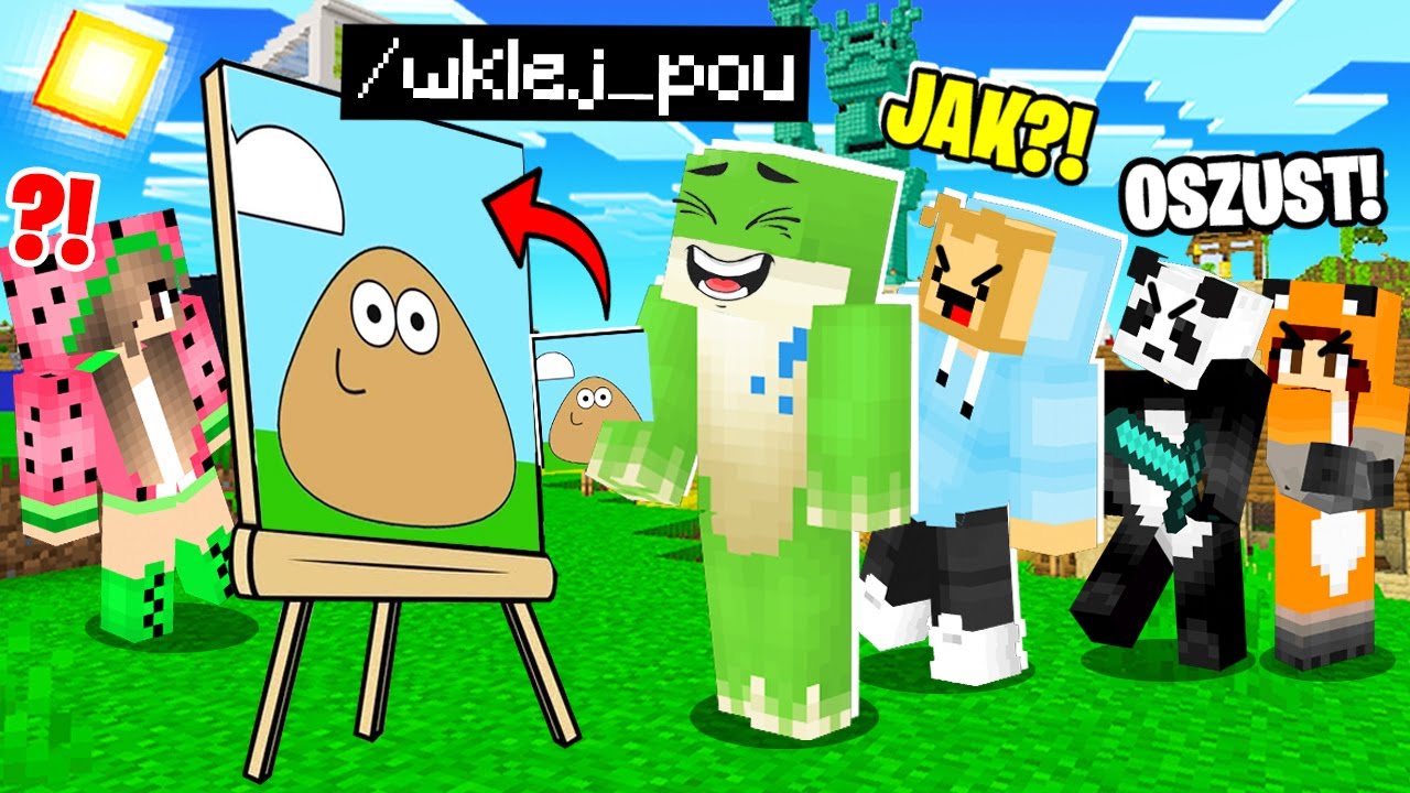 Oszukuje CAŁE KIDOWICE w Konkursie Rysowania POU w Minecraft!