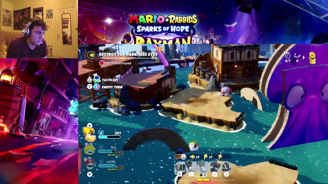 Mario + Rabbids Sparks Of Hope DLC Rayman in the Phantom Show Stream 2