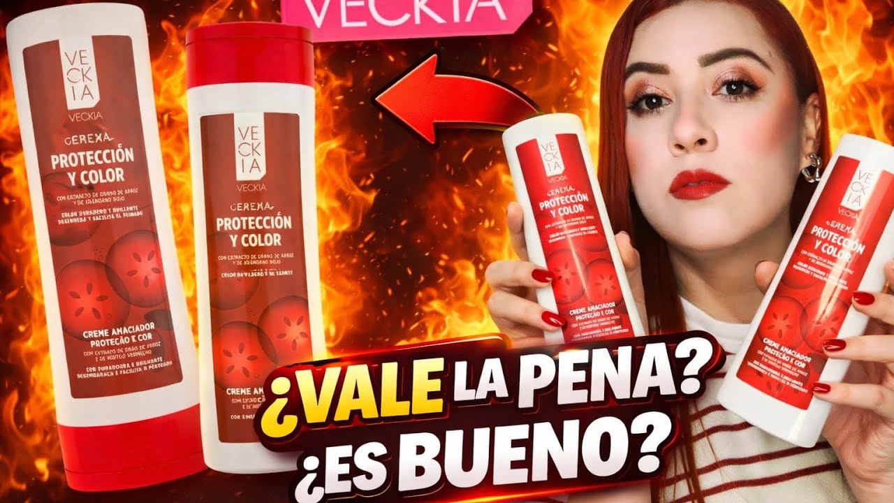 reseña veckia shampoo y crema para cabello teñido