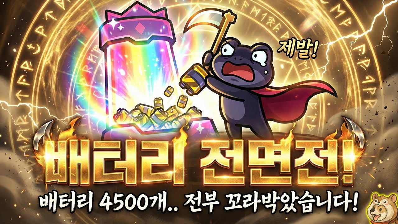 배터리 4500개 전부 걸고.. 한 판 해볼까? [운빨존많겜]