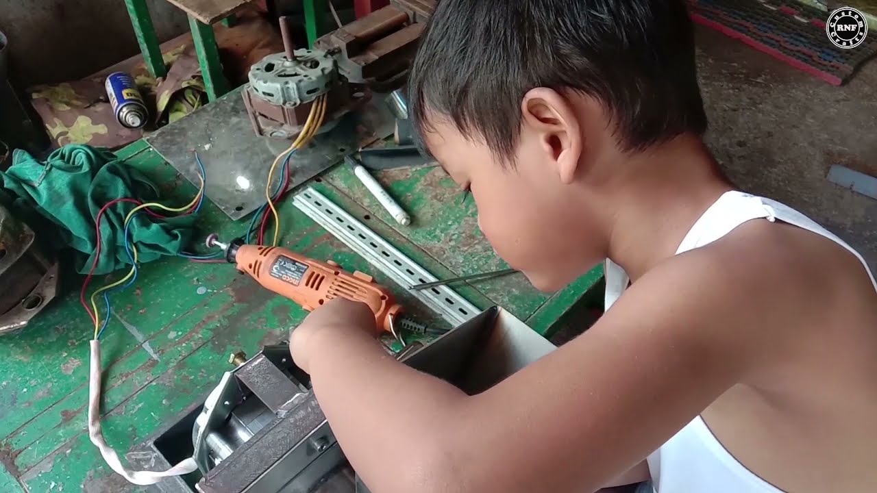 Making Cassava Grater with my Little Boss