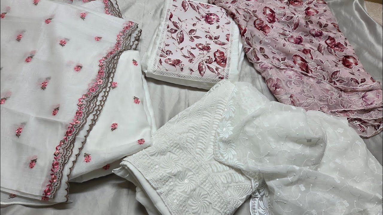 RS 740 & 790 BUDGET FRIENDLY WHITE CHURIDAR MATERIAL PH  7306083024