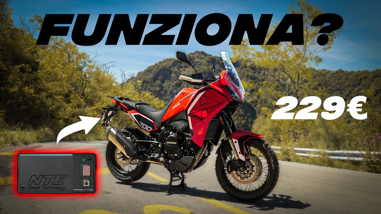 MOTO MORINI X CAPE 700: PROVIAMO LA CENTRALINA NTE .. ORA SI!