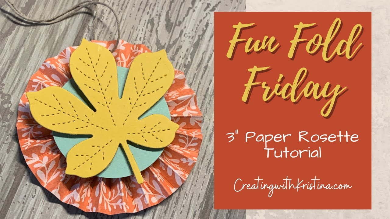 3 inch paper rosette tutorial