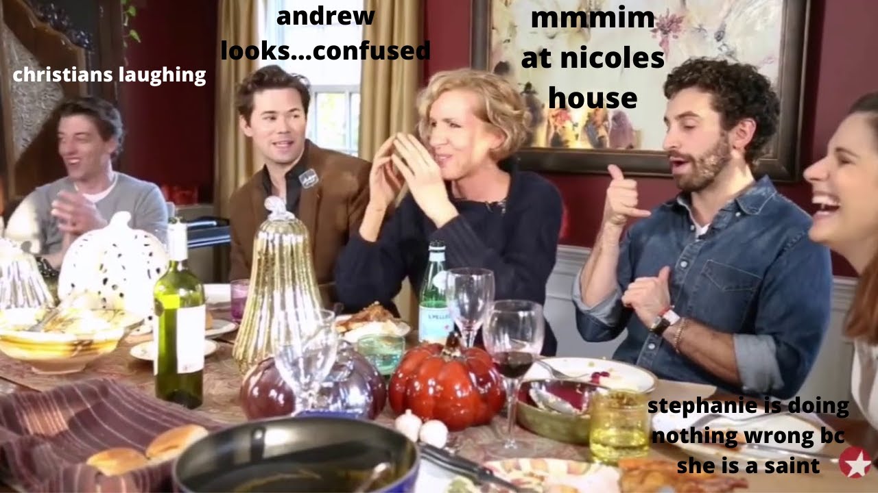 christian borle laughing in a corner for 9 minutes