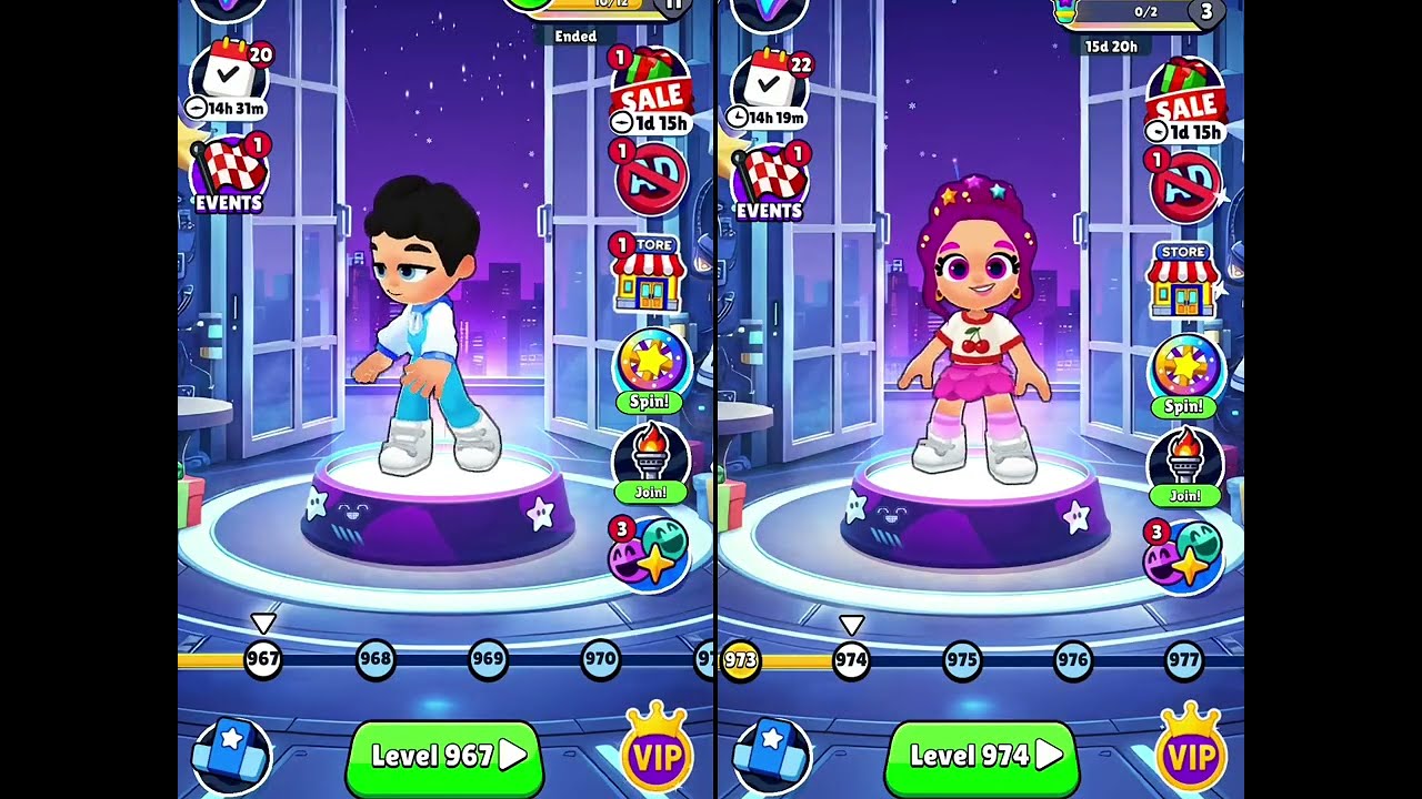 KOOPLY RUN GAMEPLAY GIRLS VS BOYS NEW LEVELS WALKTHROUGH 