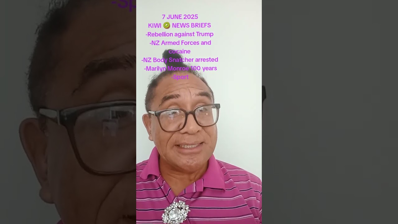 Kiwi 🥝 NEWS BRIEFS with News Anchor Beno Swann, journalist...7 JUNE 2026
