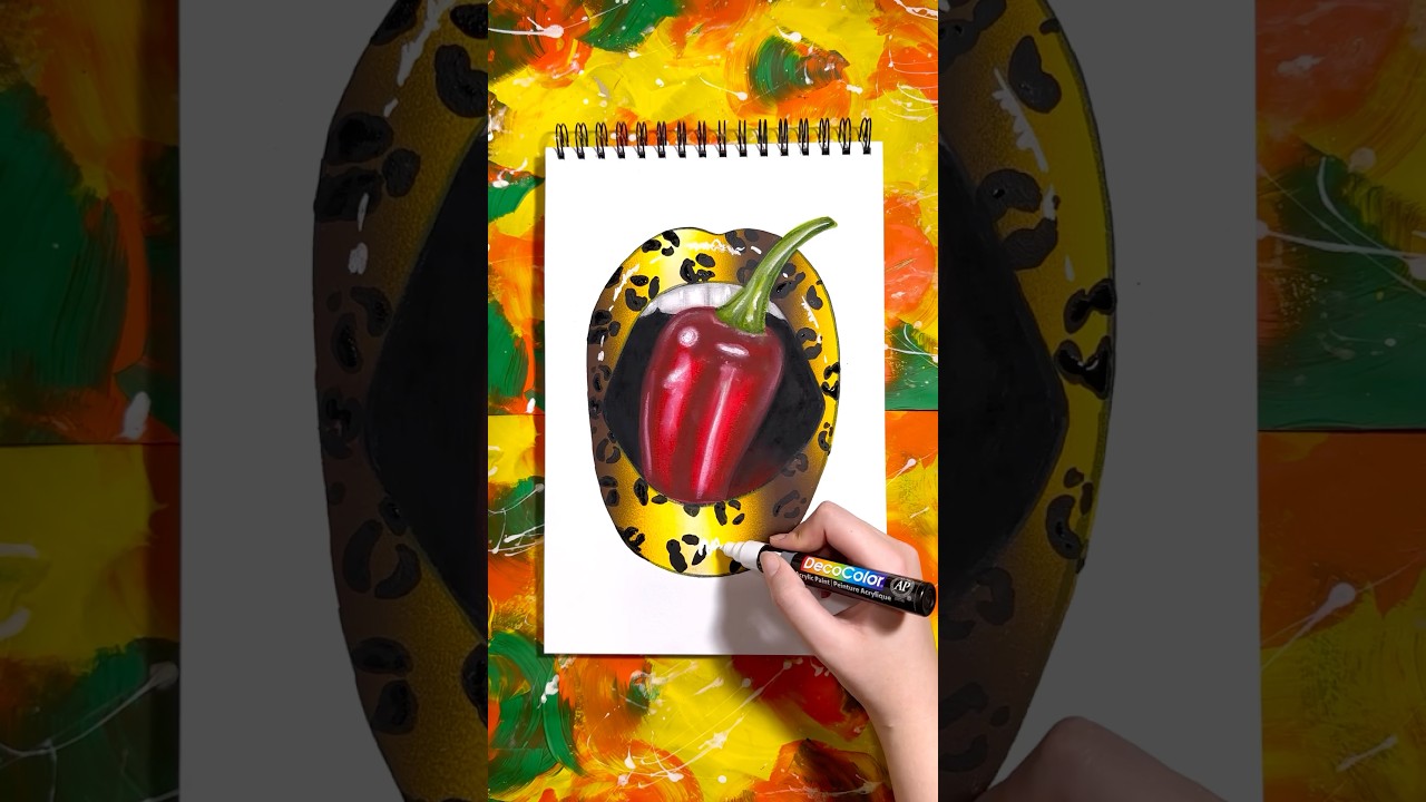 Stencil painting idea 🐆
