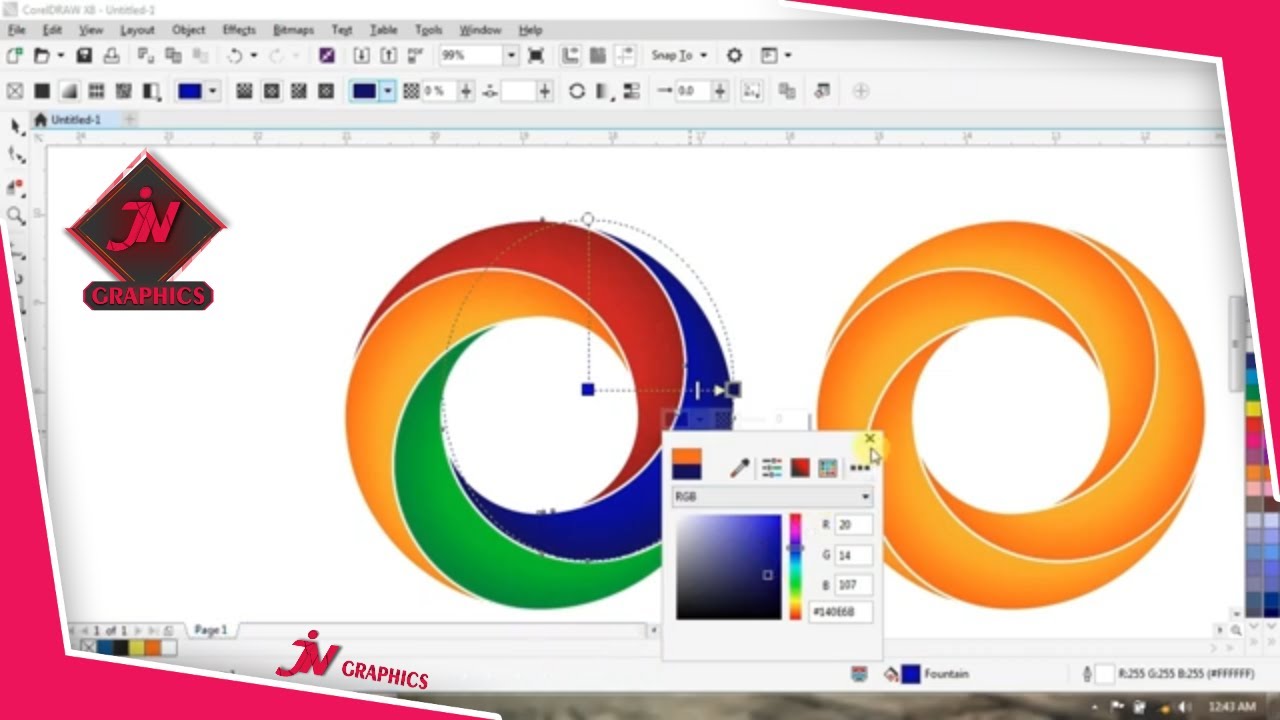 How To Make a Swirl Logo With Lighting Effects