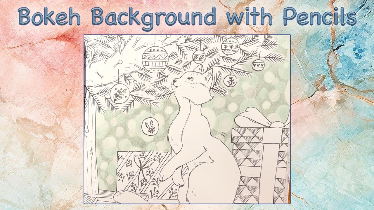 How to color a Bokeh Background - Boules de poils | Adult Coloring