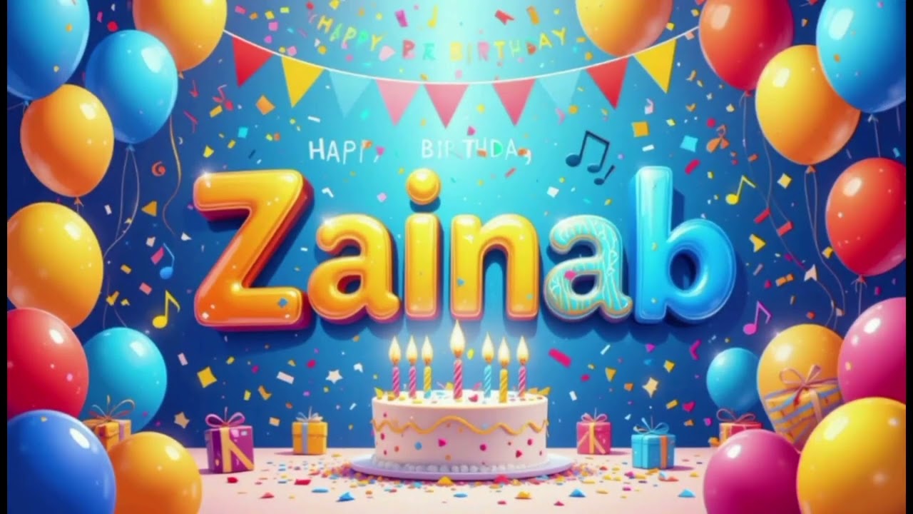 Happy Birthday Zainab 🎂 | Best Birthday Song 2025 | Special Happy Birthday Song for Zainab