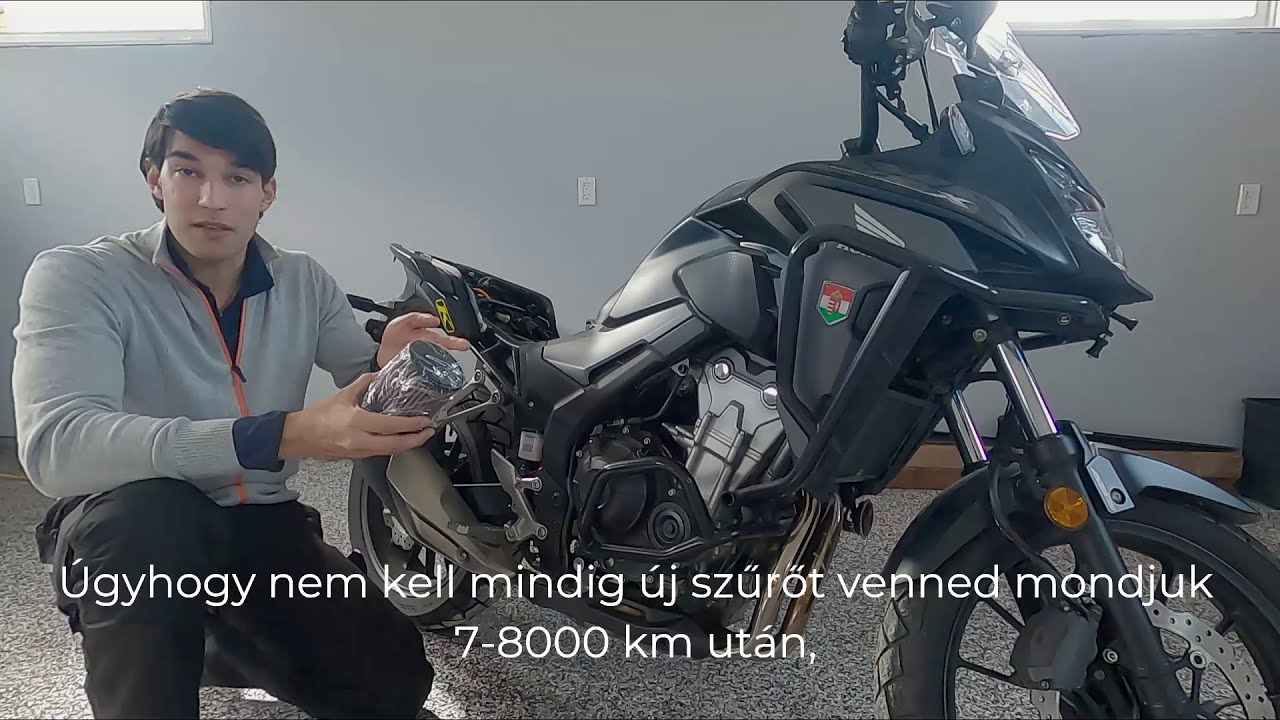 How to install K&N air filter on 2020 CB500X (magyar felirat)