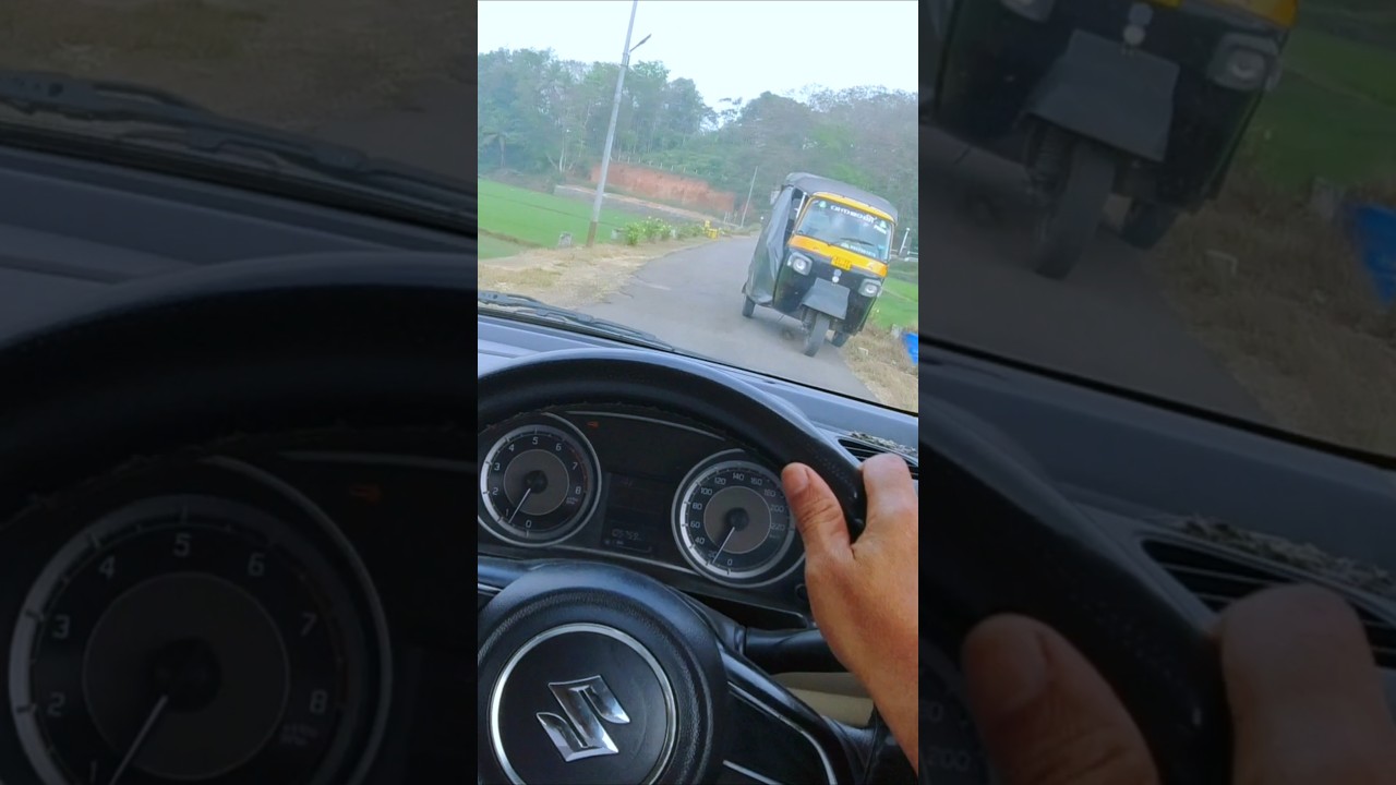 Sunshine Drive Through Kerala Villages 🌴 | POV Swift Dzire | Cheri Cheri Lady 🎶 