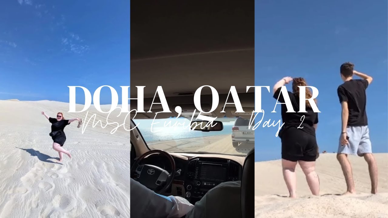 Unforgettable Doha Jeep Desert Safari & Climbing Sand Dunes! We thought we was going to tip! Ep: 78