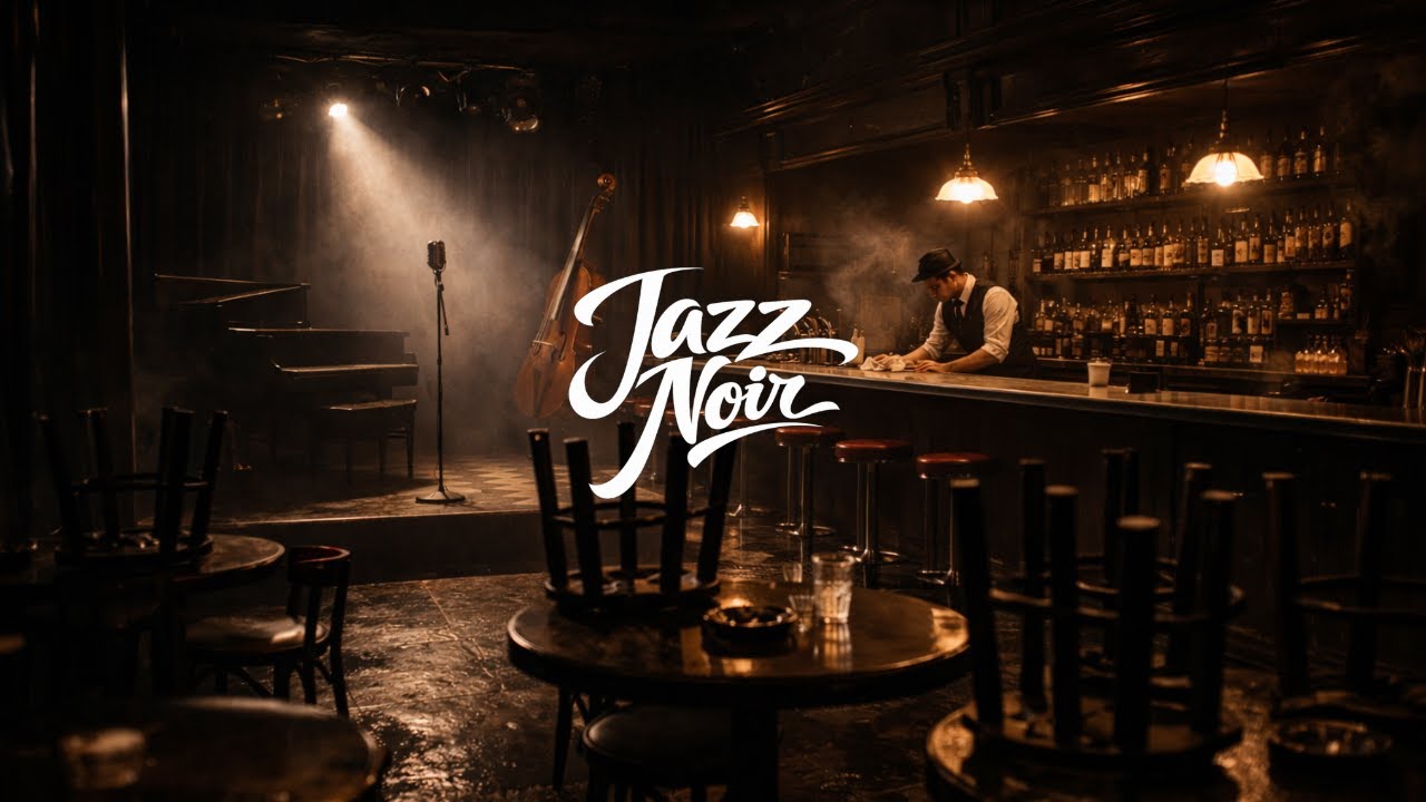 After Hours Noir — 2 Hours of 1940s–1950s Jazz Club Closing Time for Focus & Unwind | Vintage Bar