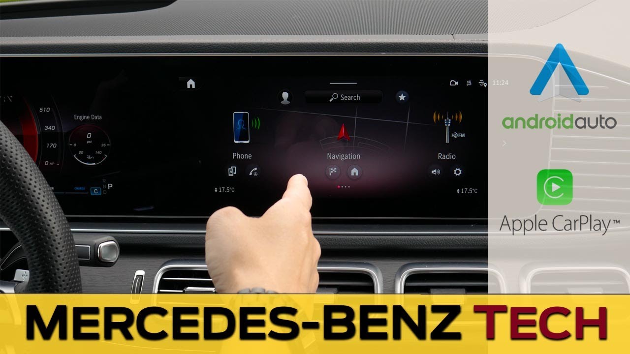 Media Screen in the Mercedes-Benz GLS | Apple CarPlay, Android Auto, Navigation and More!