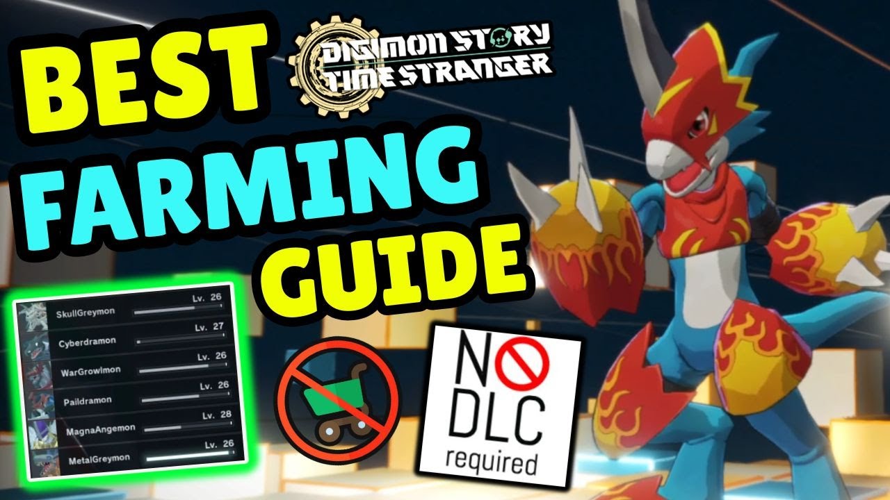 Руководство по фарму для Digimon Story Time Stranger! Лучшее место для набивания опыта без DLC!