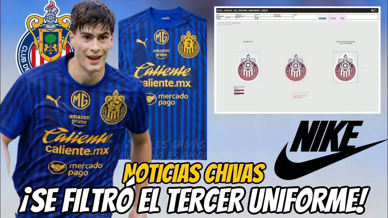 🚨¡FILTRAN LA 3ER JERSEY de CHIVAS con PUMA y LOS ESCUDOS de LA NUEVA NIKE! NOTICIAS CHIVAS