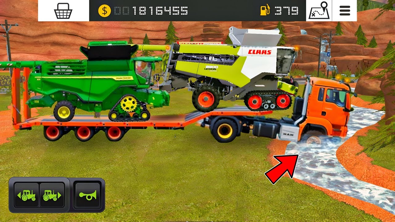 Fs 18 Transport John Deere & Case Harvesters - Multiplayer Timelapse | Fs18 Harvest Gameplay  #fs18