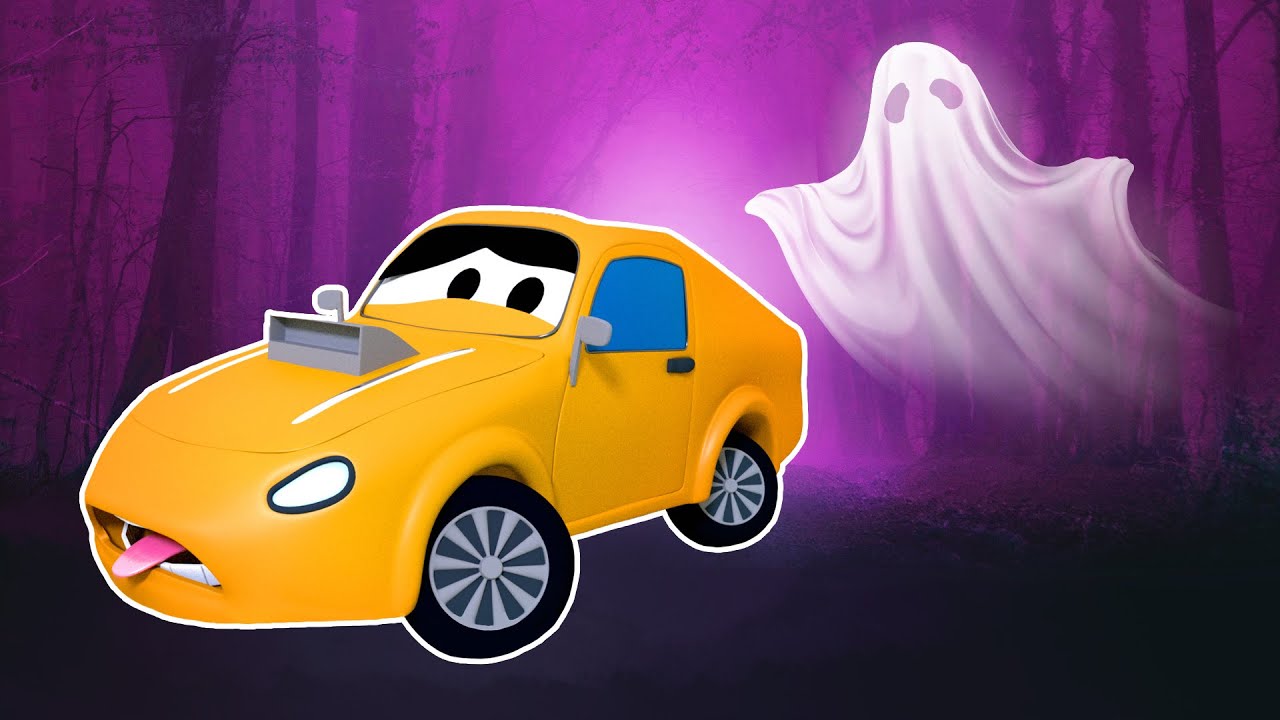 Tom The Tow Truck's Paint Shop: Charlie is Spiderman HALLOWEEN SPECIAL | Truck cartoons for kids