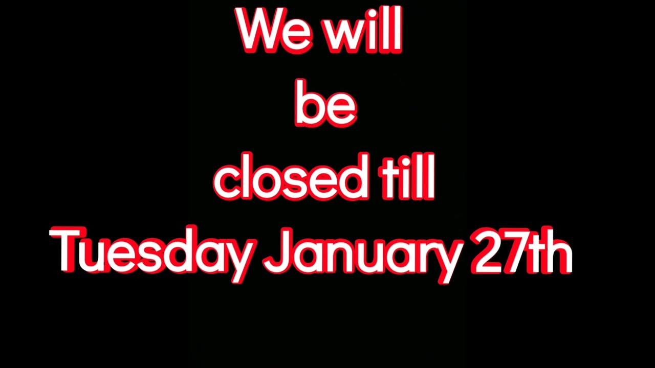 Winter storm closure , Johnson's Rock Shop Bedrock LLC Livingston Texas 936-563-5544 