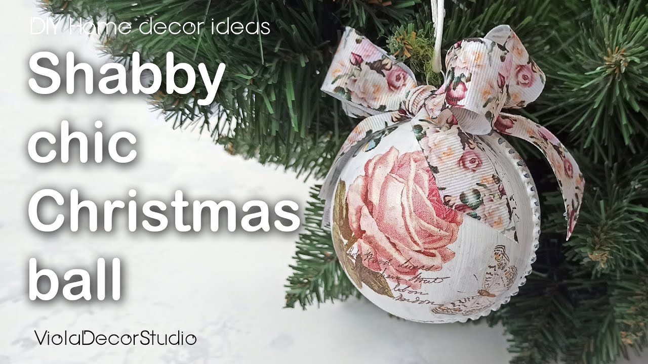 Shabby Chic Christmas Balls: Transform Your Holiday Decor