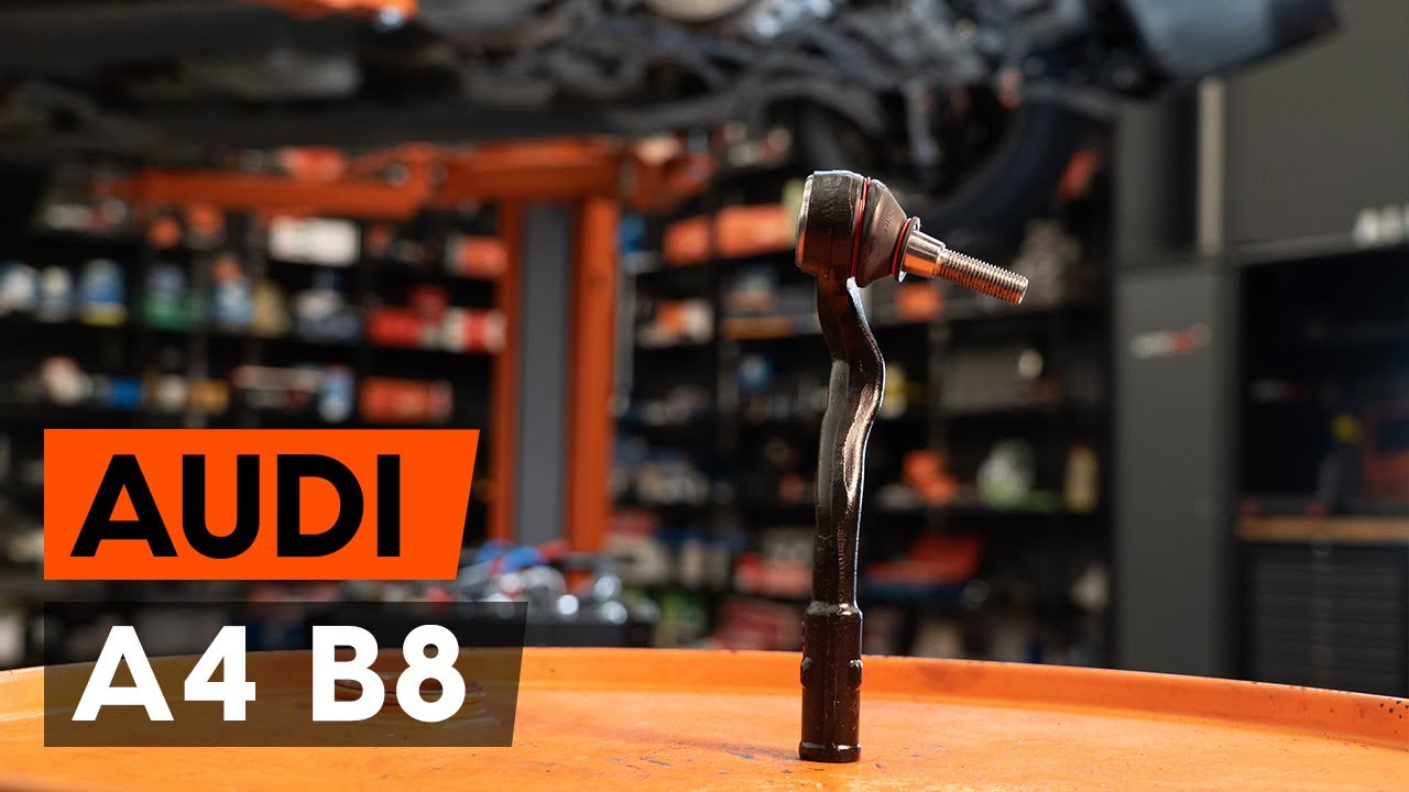 How to change tie rod end / track rod end on Audi A4 B8 Saloon [TUTORIAL AUTODOC]