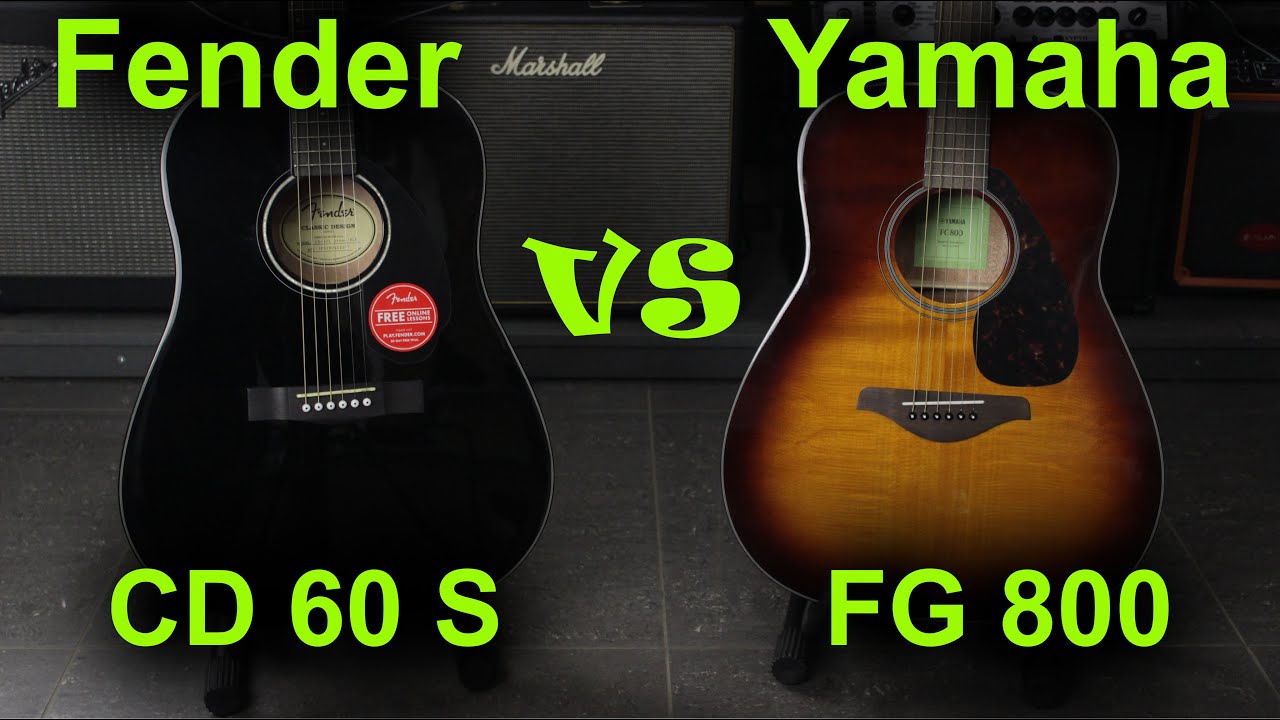 Yamaha FG800 VS Fender CD60S - Guitar Battle #21