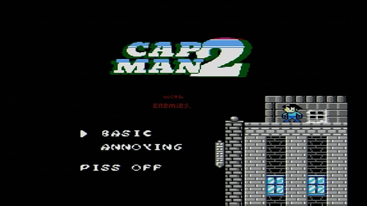 Cap Man 2 With Enemies / Capman 2: Bily Strikes Back (NES Hack) Gameplay