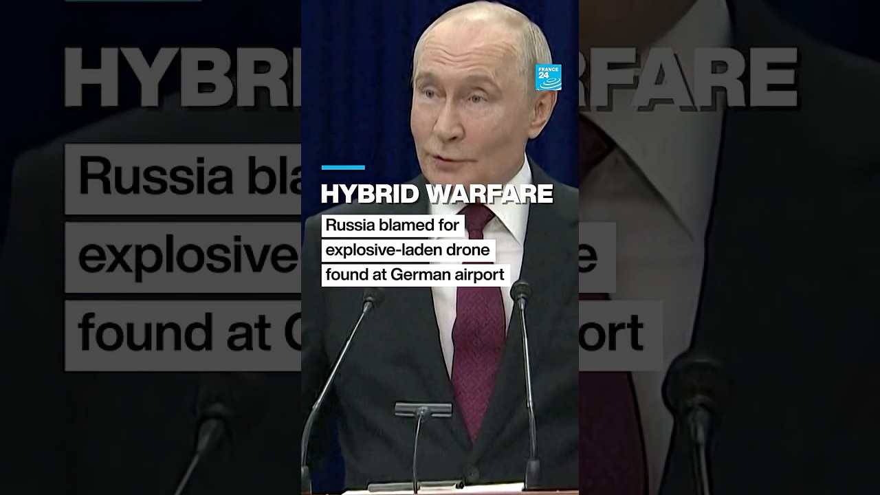 Russia blamed for explosive-laden drone found at German airport &bull; FRANCE 24 English