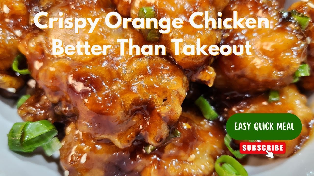 Crispy Orange Chicken Better Than Takeout! 🍊