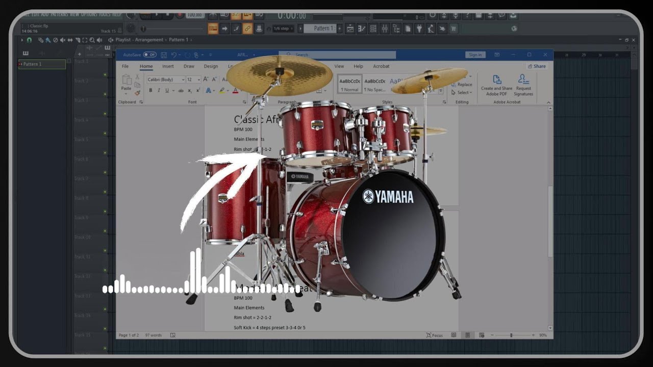 Amapiano Code Drums Pattern