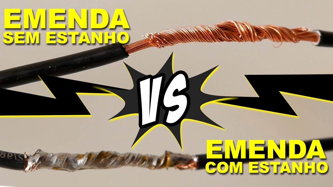 SOLDA garante a EMENDA? Teste, emendas com solda X emenda sem solda