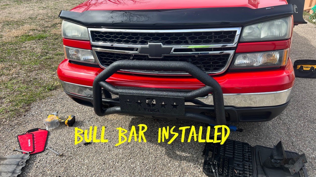 Installing my Tiger Bull Bar on Silverado