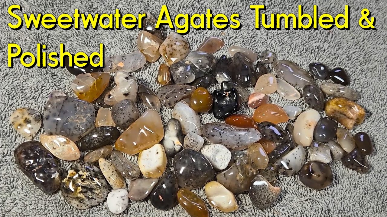 Whats Tumbling 32: Sweetwater Agates Tumbled & Polished #agate #lapidary #rocktumbling #thefinders