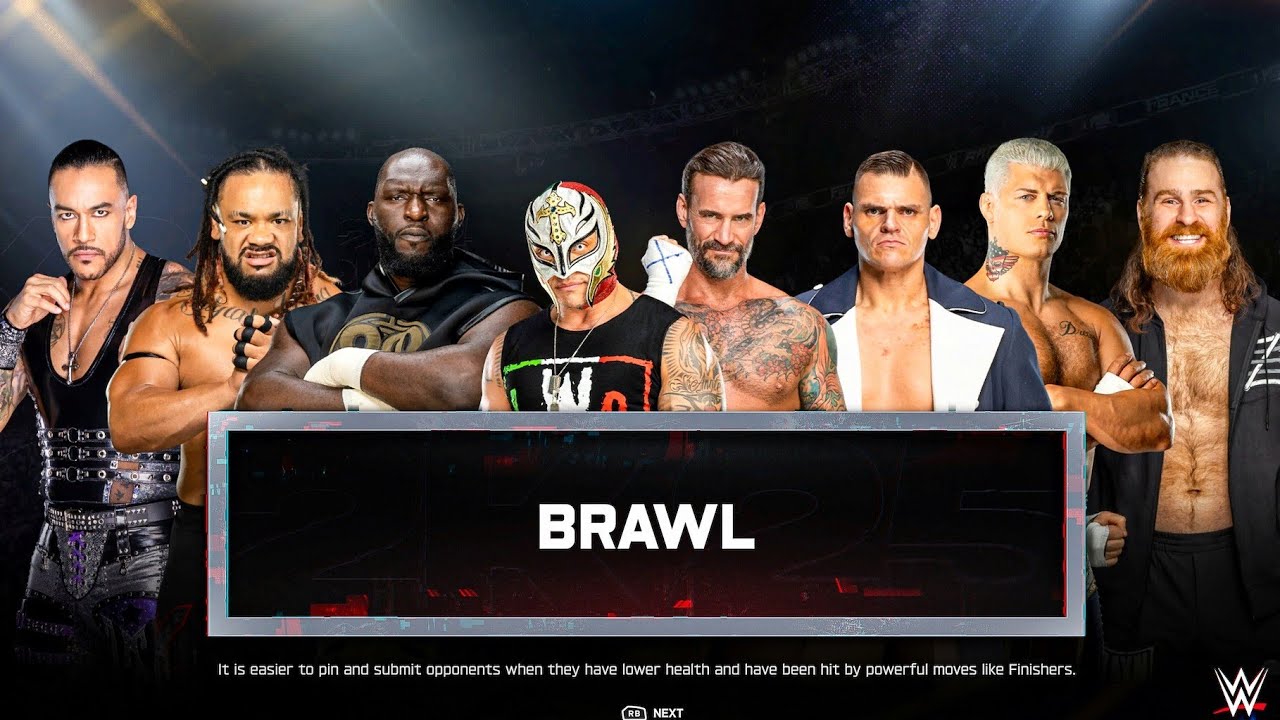Rey Mysterio Destroys Everybody at Backstage Brawl | WWE 2K25 Gameplay