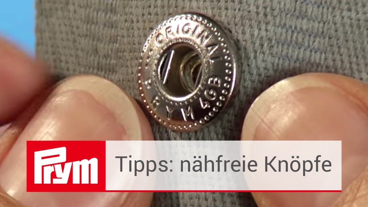 N&auml;hfreie Druckkn&ouml;pfe anbringen mit Prym | N&auml;hfreie Prym Produkte