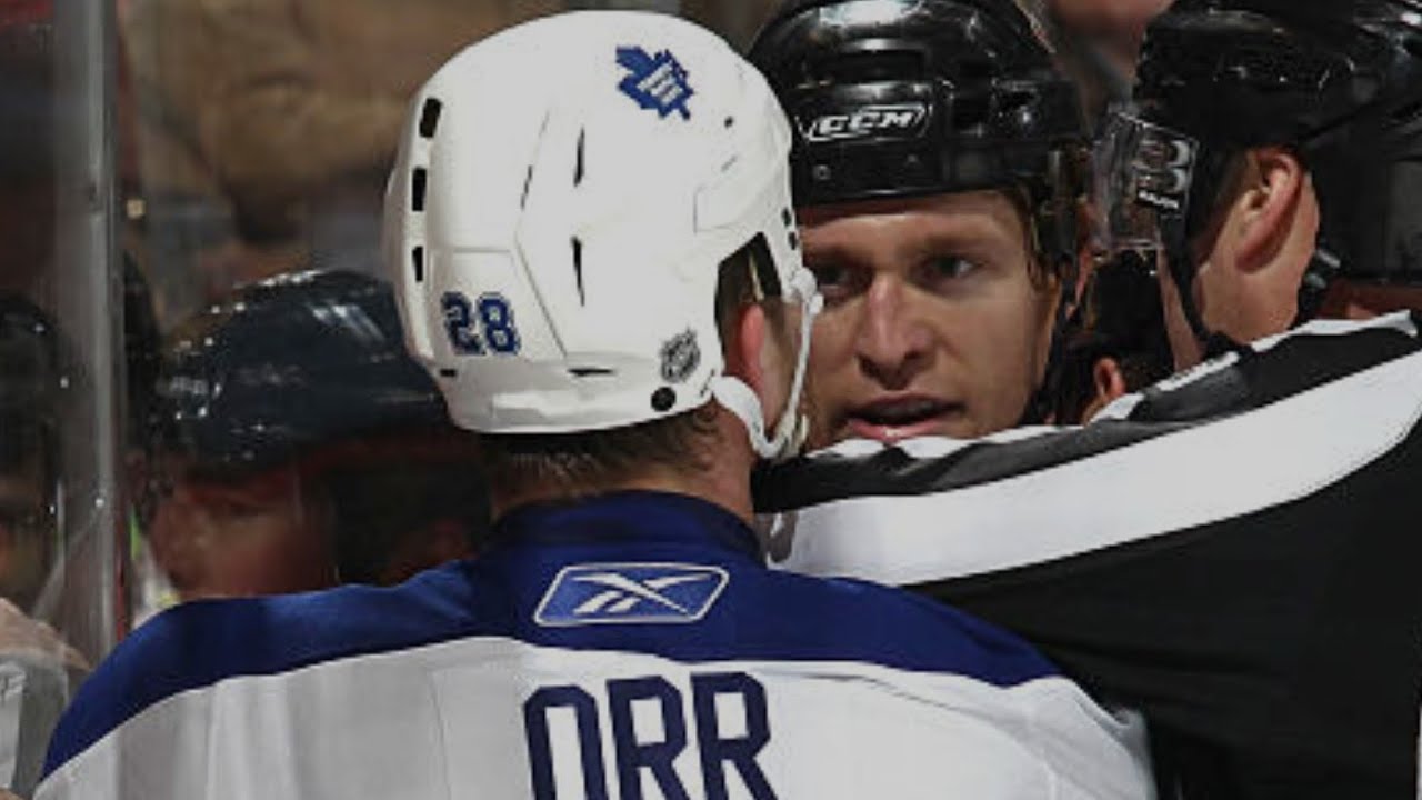 Colton Orr vs. Matt Carkner Rivalry (all 6 rounds+interview)