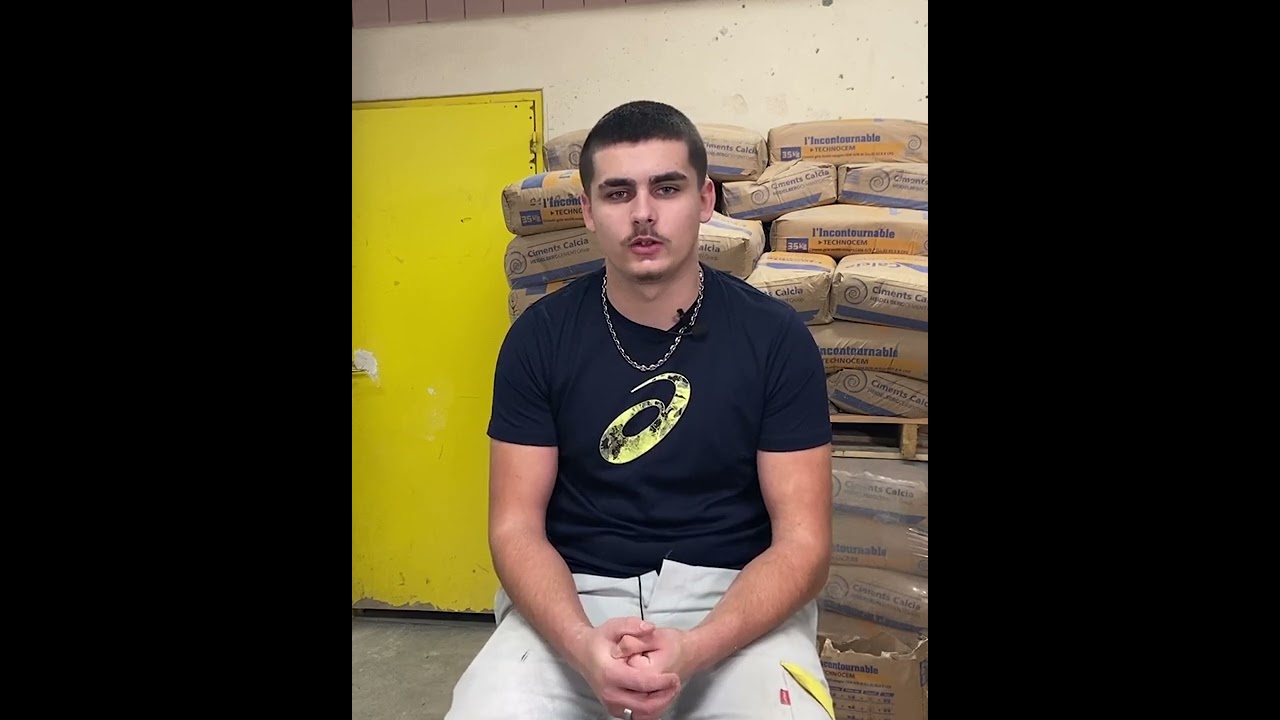 Direction Bâtiment CFA Évreux à la rencontre de Nolan, apprenant en 1ere Année CAP Maçonnerie.