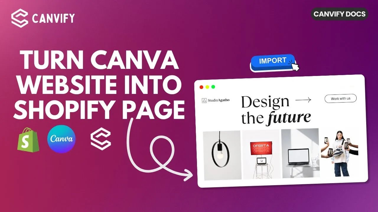 How to Import Your Canva Website Into Shopify Website Using Canvify App
