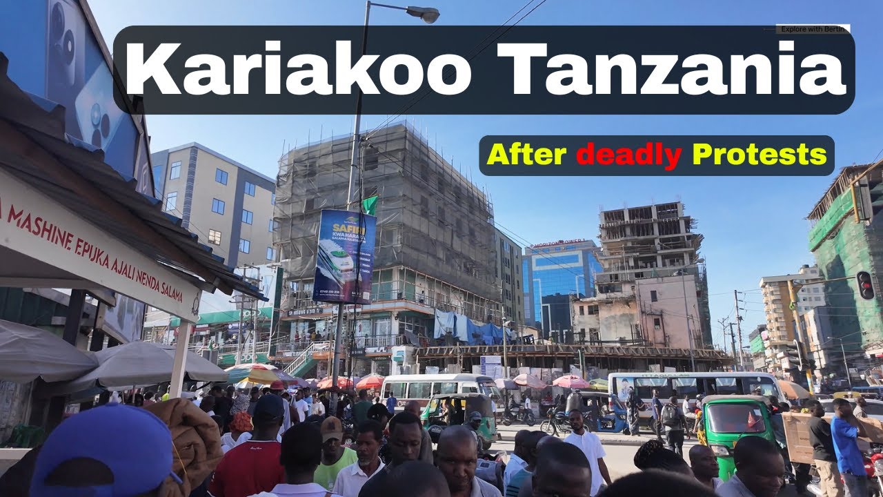 Kariakoo Dar Es Salaam Tanzania После смертоносных протестов Танзания постепенно переходит на без...