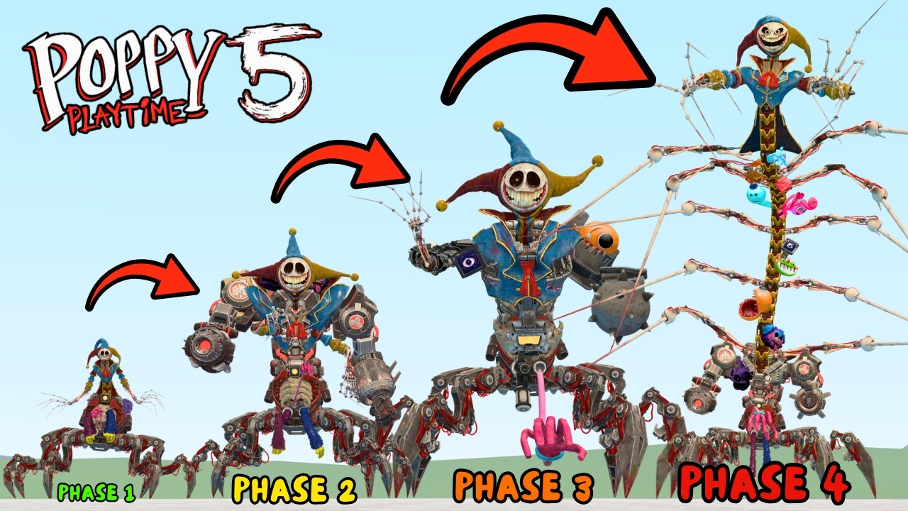 NEW EVOLUTION OF THE PROTOTYPE PHASE 4 POPPY PLAYTIME CHAPTER 5 In Garry's Mod