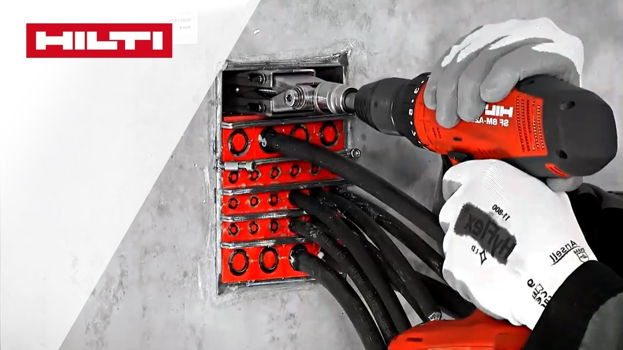 DEMO Hilti CFS-T und CFS-T SS Kabelrahmenschott System - Korrekte Installation und Nachbehandlung
