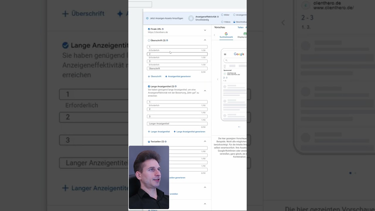 Effektive Anzeigen für mehr Klicks erstellen in Google Ads.mov