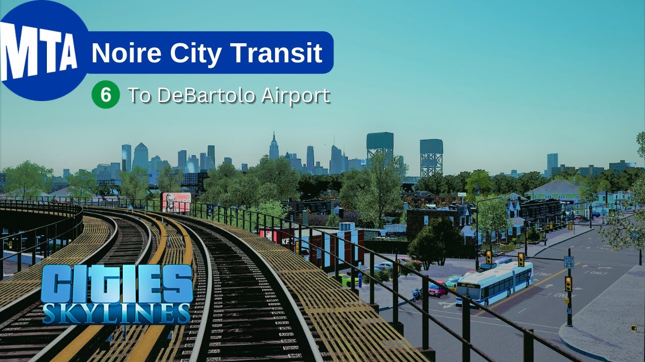 First Person Metro Ride with Realistic Sounds | Cities: Skylines | Noire City