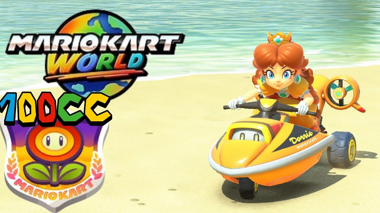Mario Kart World - Walkthrough Part 10 - Flower Cup Grand Prix 100cc!