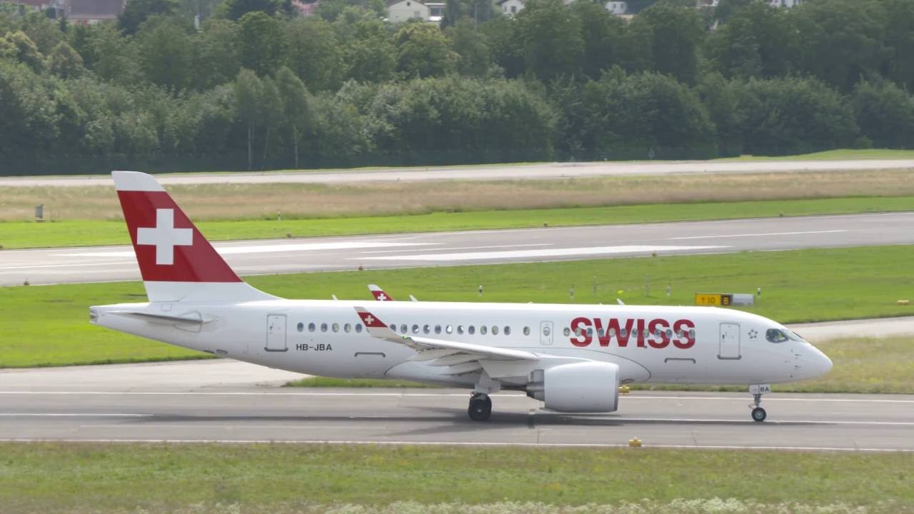 Airbus A220 / Bombardier CSeries CS100 / Swiss HB-JBA