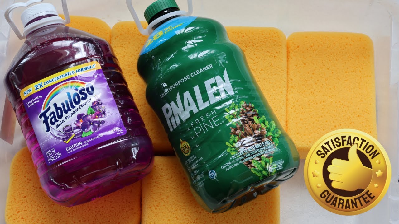 ASMR Oddly Satisfying Sponge Squeezing | Pinalen + Fabuloso + Lemon Pinalen Compilation
